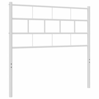 Hoofdbord 107 cm metaal wit 2