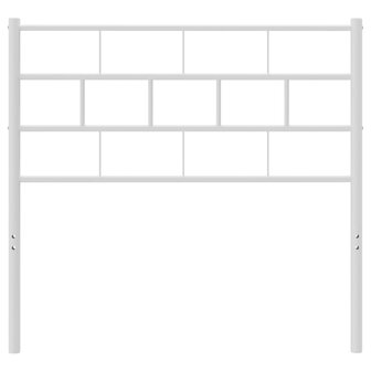 Hoofdbord 107 cm metaal wit 3