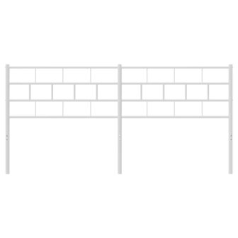 Hoofdbord 180 cm metaal wit 4