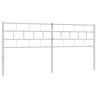 Hoofdbord 180 cm metaal wit 6