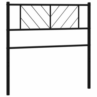 Hoofdbord 75 cm metaal zwart 2