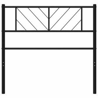 Hoofdbord 75 cm metaal zwart 3