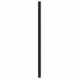 Hoofdbord 75 cm metaal zwart 4