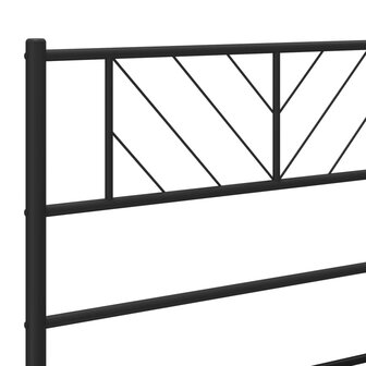 Hoofdbord 75 cm metaal zwart 5