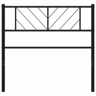 Hoofdbord 107 cm metaal zwart 3