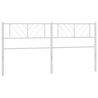 Hoofdbord 180 cm metaal wit 2