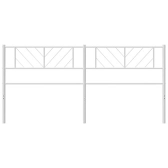Hoofdbord 180 cm metaal wit 4