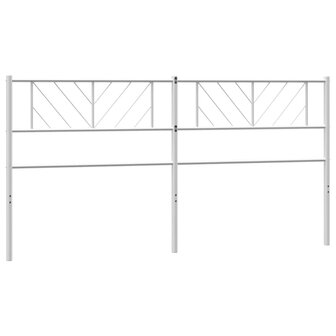 Hoofdbord 180 cm metaal wit 6