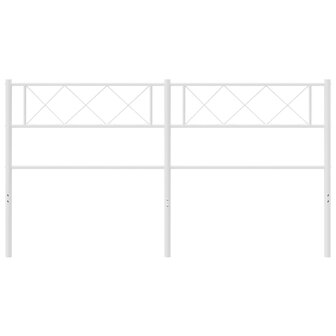 Hoofdbord 120 cm metaal wit 3