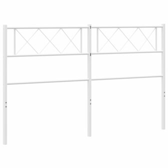 Hoofdbord 120 cm metaal wit 5