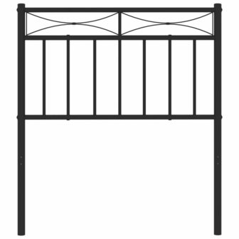 Hoofdbord 75 cm metaal zwart 3
