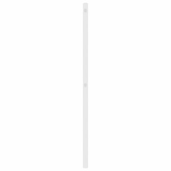 Hoofdbord 90 cm metaal wit 4