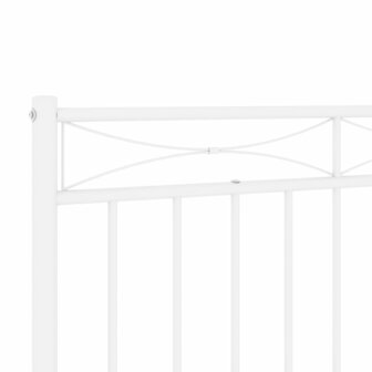 Hoofdbord 90 cm metaal wit 5