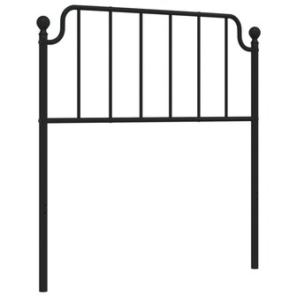 Hoofdbord 90 cm metaal zwart 2