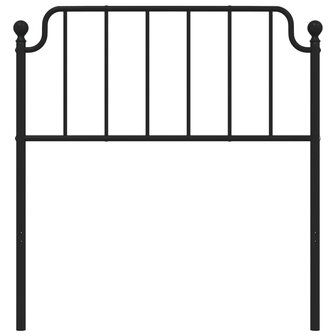 Hoofdbord 90 cm metaal zwart 3