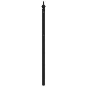 Hoofdbord 90 cm metaal zwart 4
