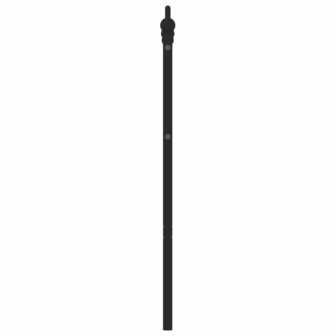 Hoofdbord 160 cm metaal zwart 4