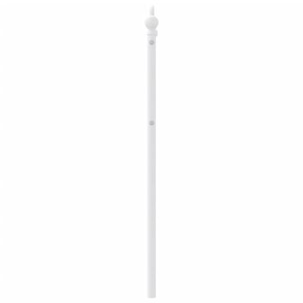 Hoofdbord 90 cm metaal wit 4