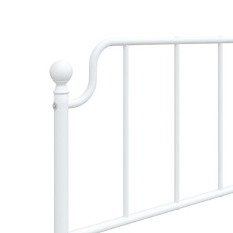 Hoofdbord 90 cm metaal wit 5