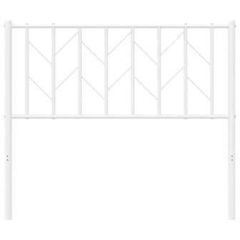 Hoofdbord 100 cm metaal wit 4