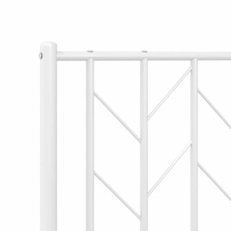 Hoofdbord 100 cm metaal wit 6
