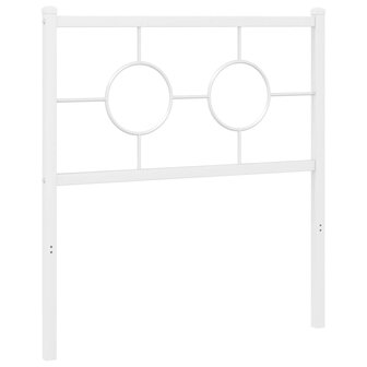Hoofdbord 75 cm metaal wit 4