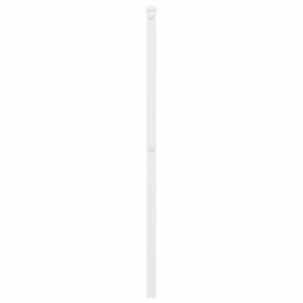 Hoofdbord 80 cm metaal wit 5