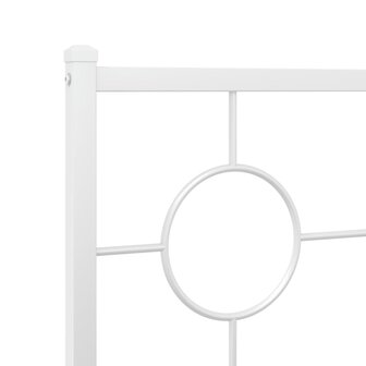 Hoofdbord 80 cm metaal wit 6