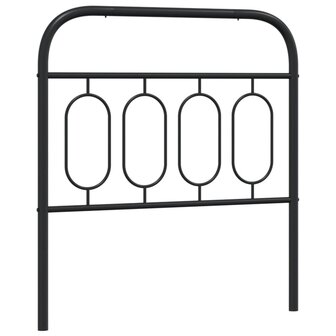 Hoofdbord 90 cm metaal zwart 2
