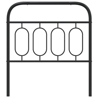 Hoofdbord 90 cm metaal zwart 4