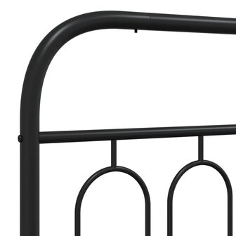 Hoofdbord 90 cm metaal zwart 5