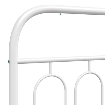 Hoofdbord 75 cm metaal wit 5