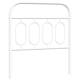 Hoofdbord 80 cm metaal wit 2
