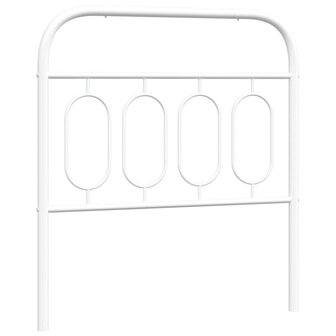 Hoofdbord 90 cm metaal wit 2