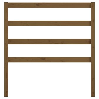 Hoofdbord 96x4x100 cm massief grenenhout honingbruin 4