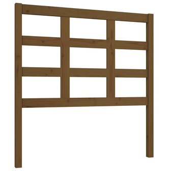 Hoofdbord 95,5x4x100 cm massief grenenhout honingbruin 2