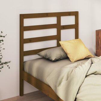Hoofdbord 106x4x104 cm massief grenenhout honingbruin 1