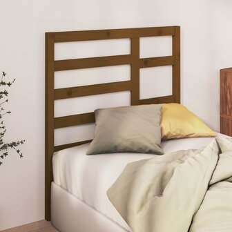 Hoofdbord 106x4x104 cm massief grenenhout honingbruin 3