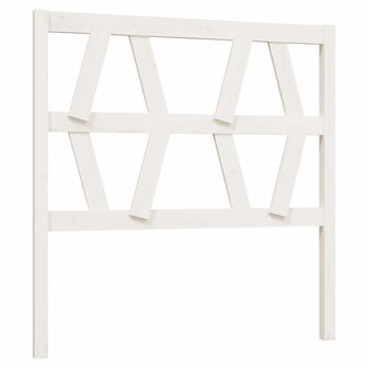 Hoofdbord 96x4x100 cm massief grenenhout wit 2