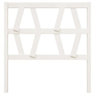Hoofdbord 96x4x100 cm massief grenenhout wit 3