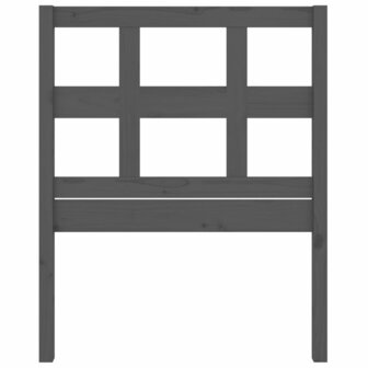 Hoofdbord 95,5x4x100 cm massief grenenhout grijs 4