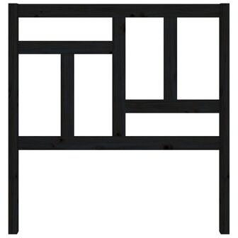 Hoofdbord 80,5x4x100 cm massief grenenhout zwart 4