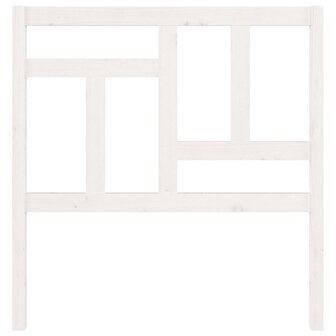 Hoofdbord 95,5x4x100 cm massief grenenhout wit 3