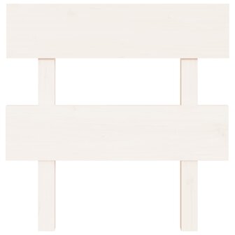 Hoofdbord 93,5x3x81 cm massief grenenhout wit 3