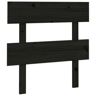 Hoofdbord 103,5x3x81 cm massief grenenhout zwart 2