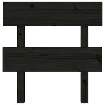Hoofdbord 103,5x3x81 cm massief grenenhout zwart 3