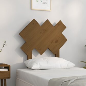 Hoofdbord 72,5x3x81 cm massief grenenhout honingbruin 1