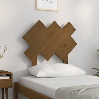 Hoofdbord 72,5x3x81 cm massief grenenhout honingbruin 3