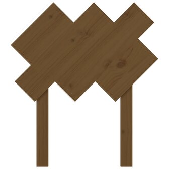 Hoofdbord 72,5x3x81 cm massief grenenhout honingbruin 4