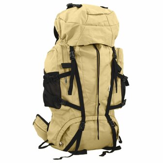 Wandelrugzak 80 L oxford stof kakikleurig 1
